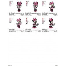 Package 3 Minnie Mouse 07 Embroidery Designs